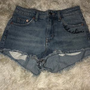 Graphic High Waisted Jean Shorts!